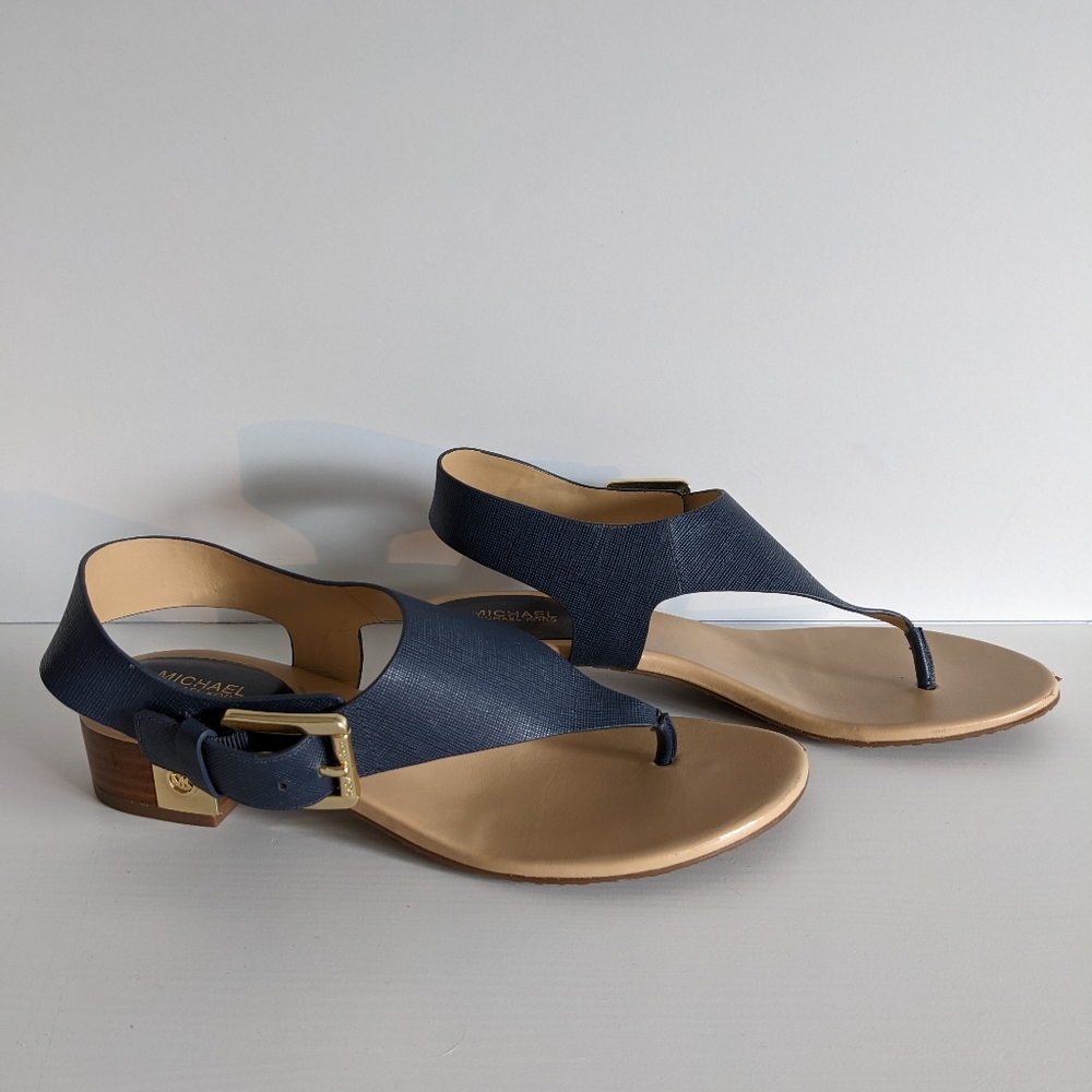 Michael Kors Navy Blue Thong Size 7